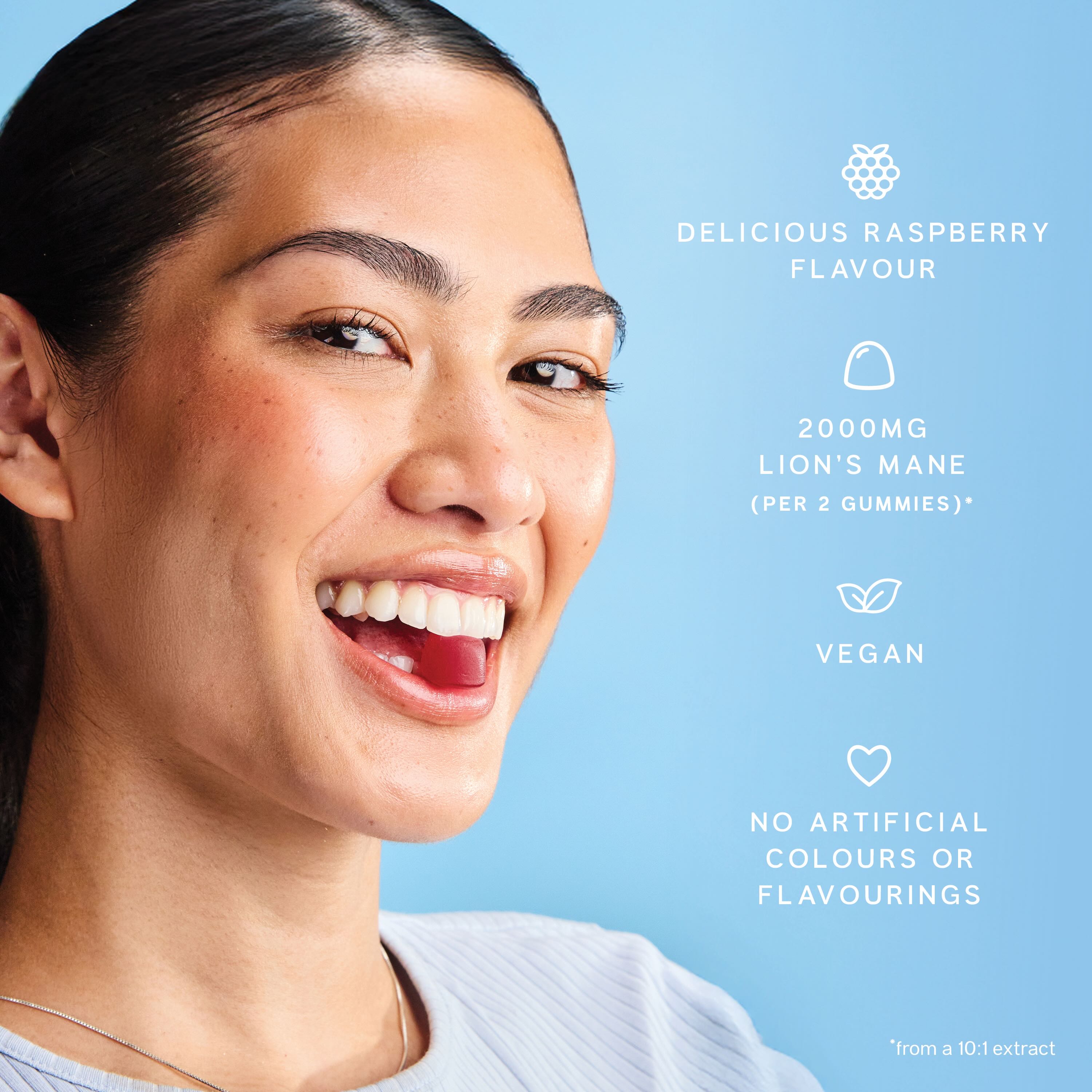 Raspberry Lion’s Mane Gummies