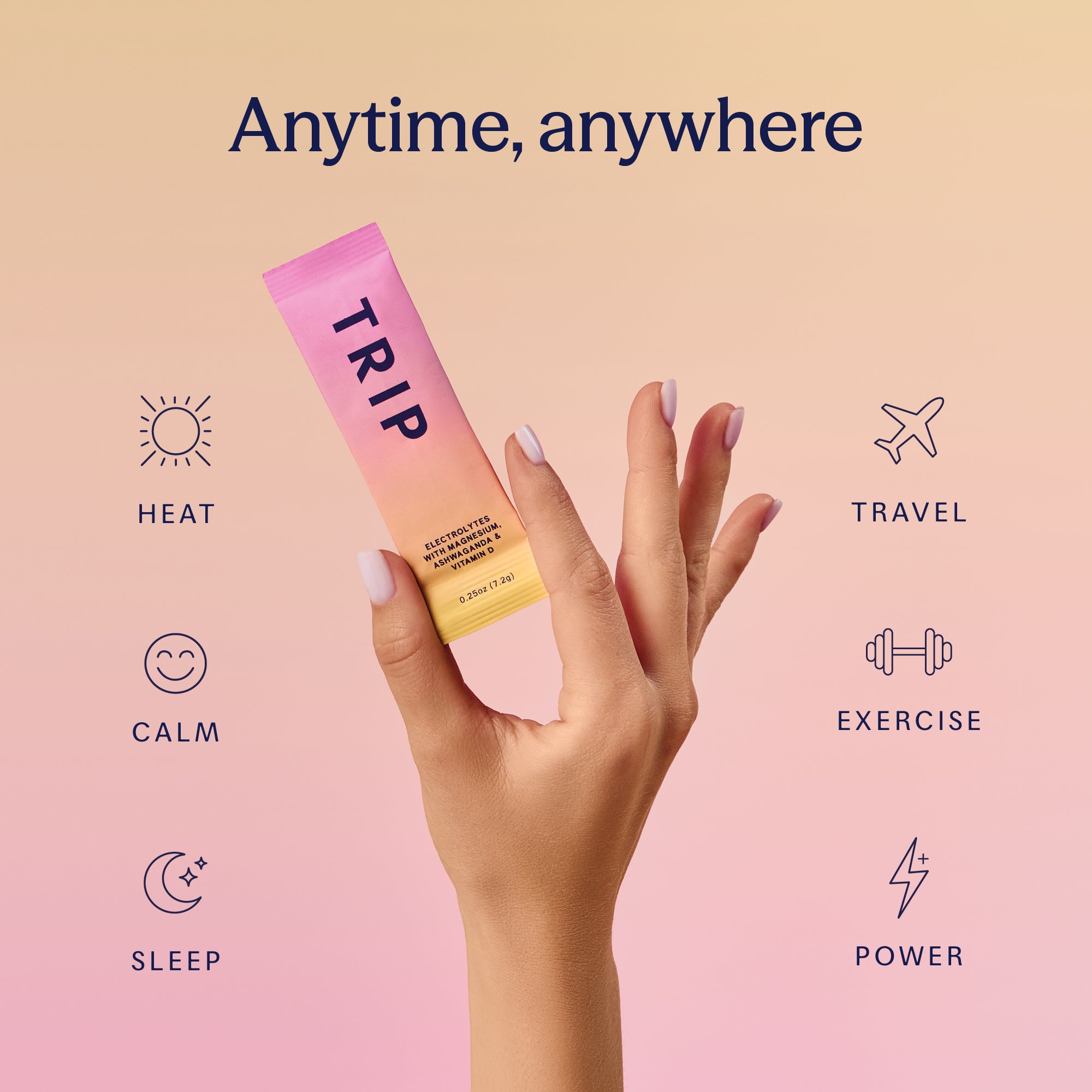 Peach Yuzu Electrolytes, Magnesium & Vitamin D