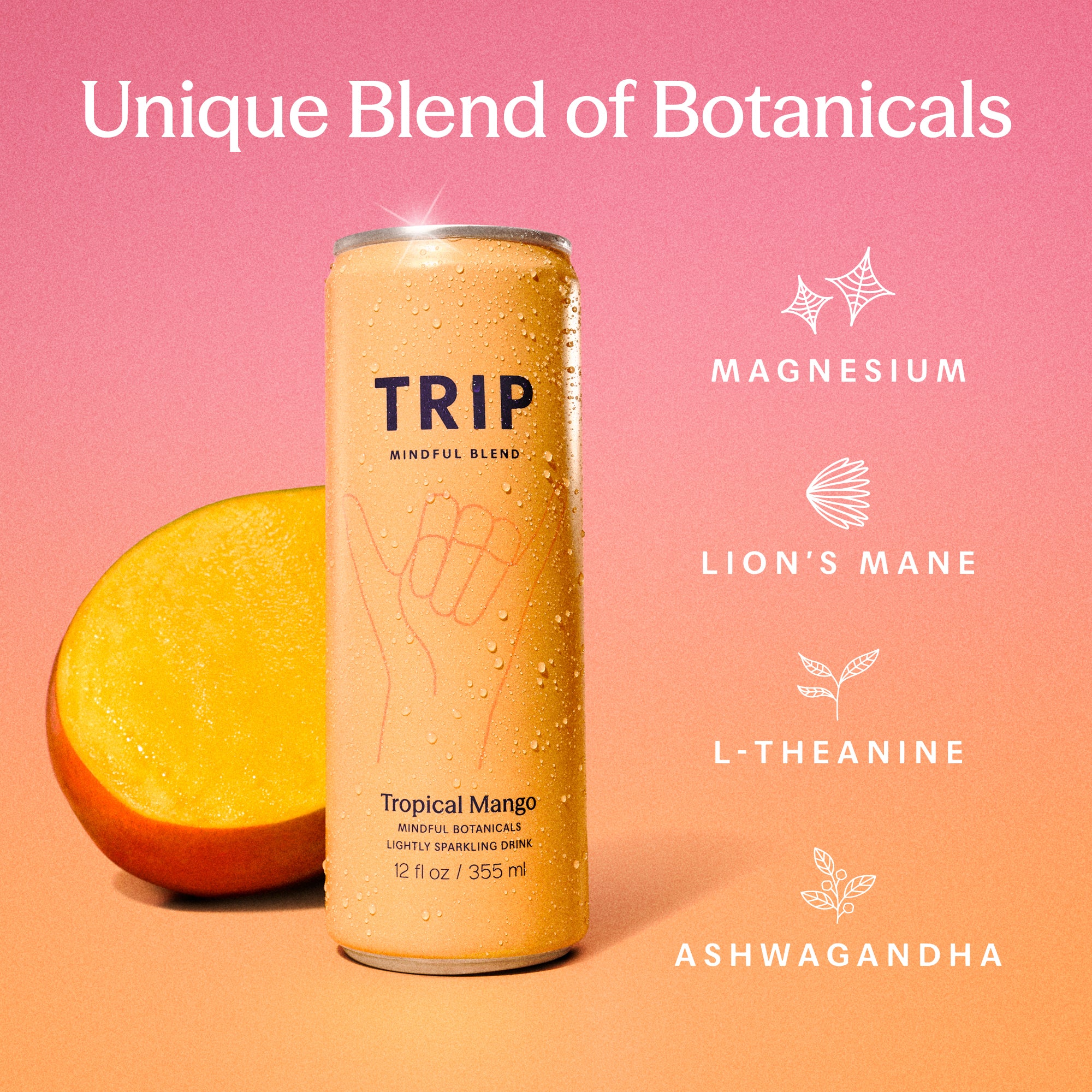 Tropical Mango Mindful Blend Sparkling Drink