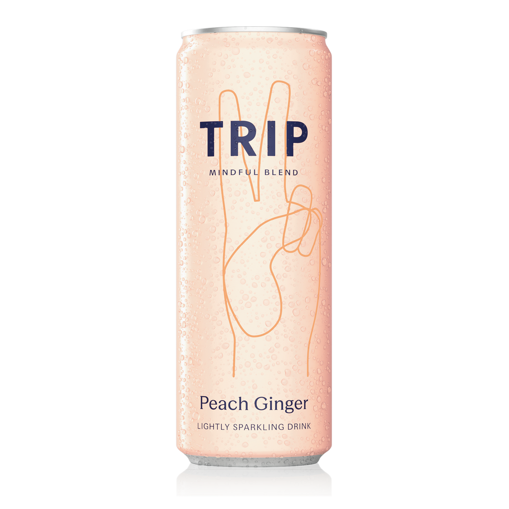 Peach Ginger Midnful Blend Sparkling Drink​​ | TRIP