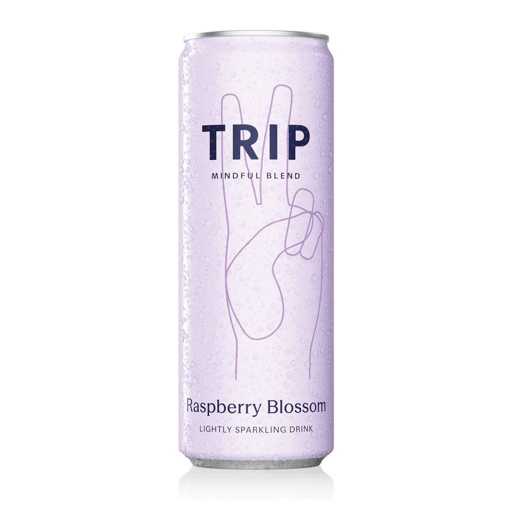 Raspberry Orange Blossom Mindful Blend Sparkling Drink | TRIP