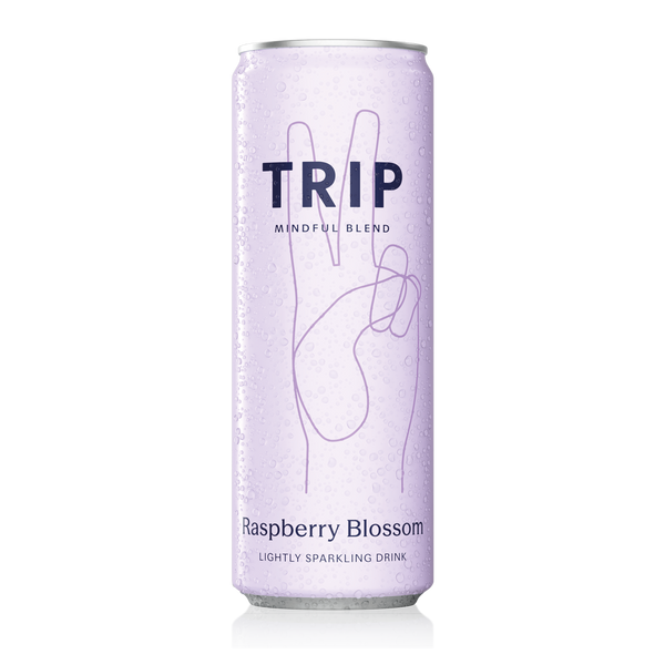 Raspberry Orange Blossom Mindful Blend Sparkling Drink | TRIP