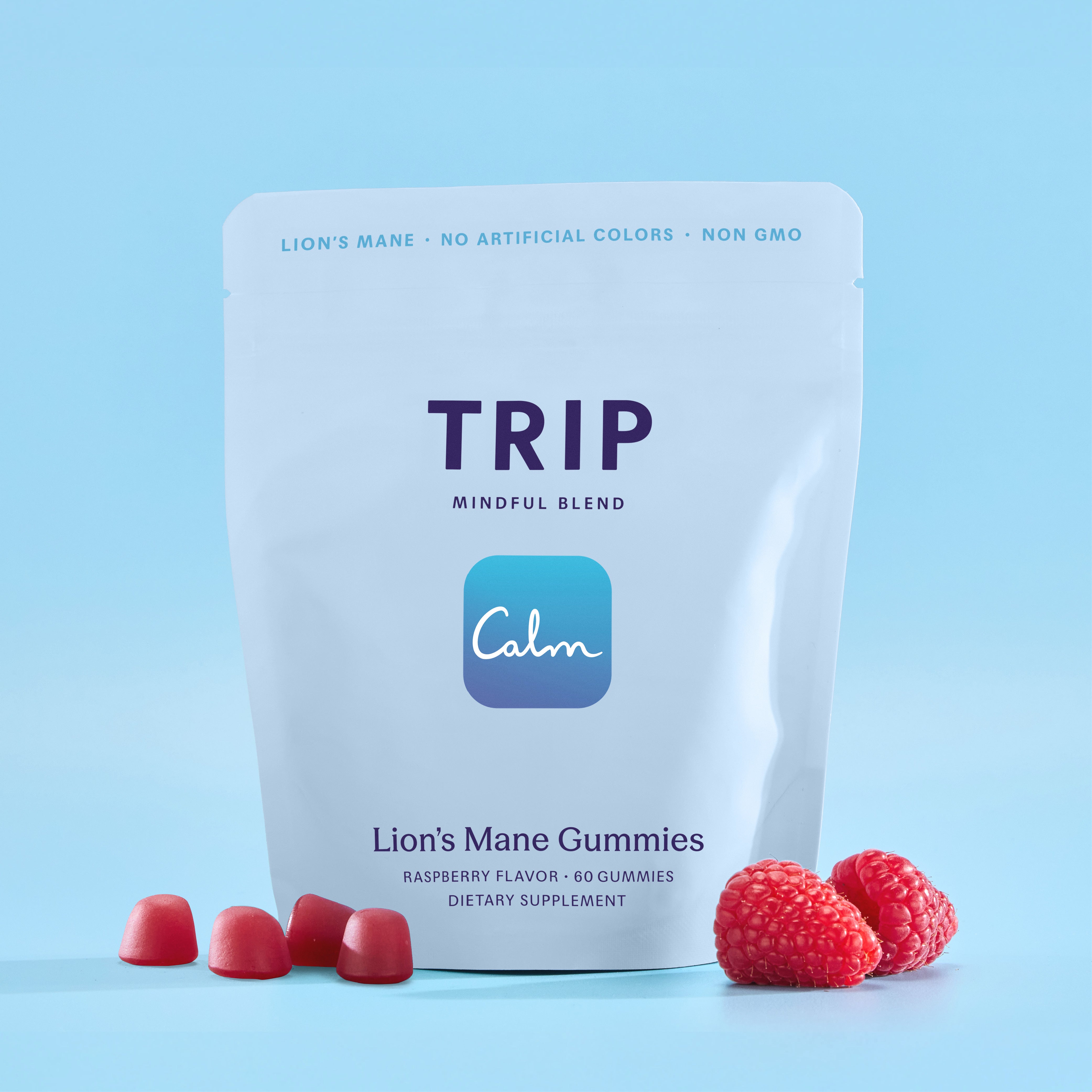 Raspberry Lion's Mane Mushroom Gummies